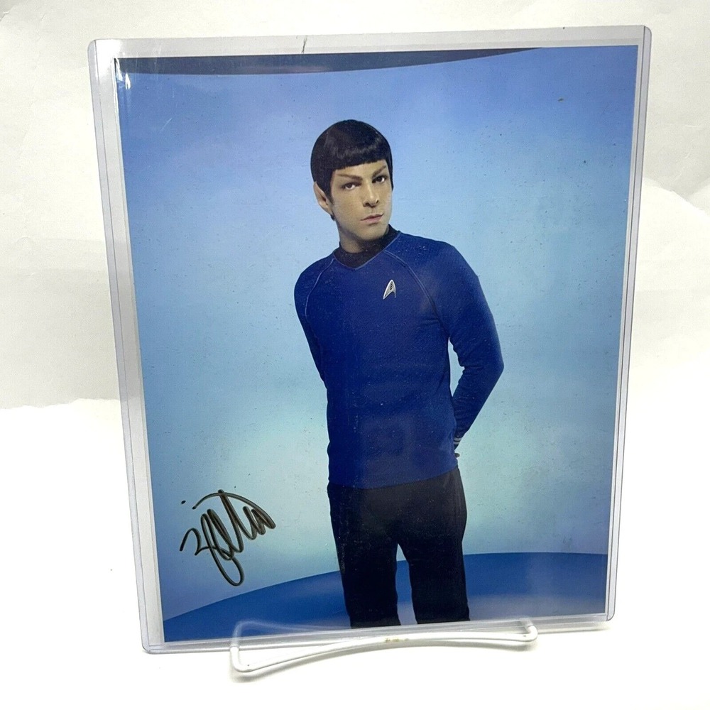 Zachary Quinto Signed 8x10 Photo Star Trek Mr. Spock